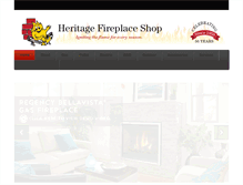 Tablet Screenshot of heritagefireplaceshop.com